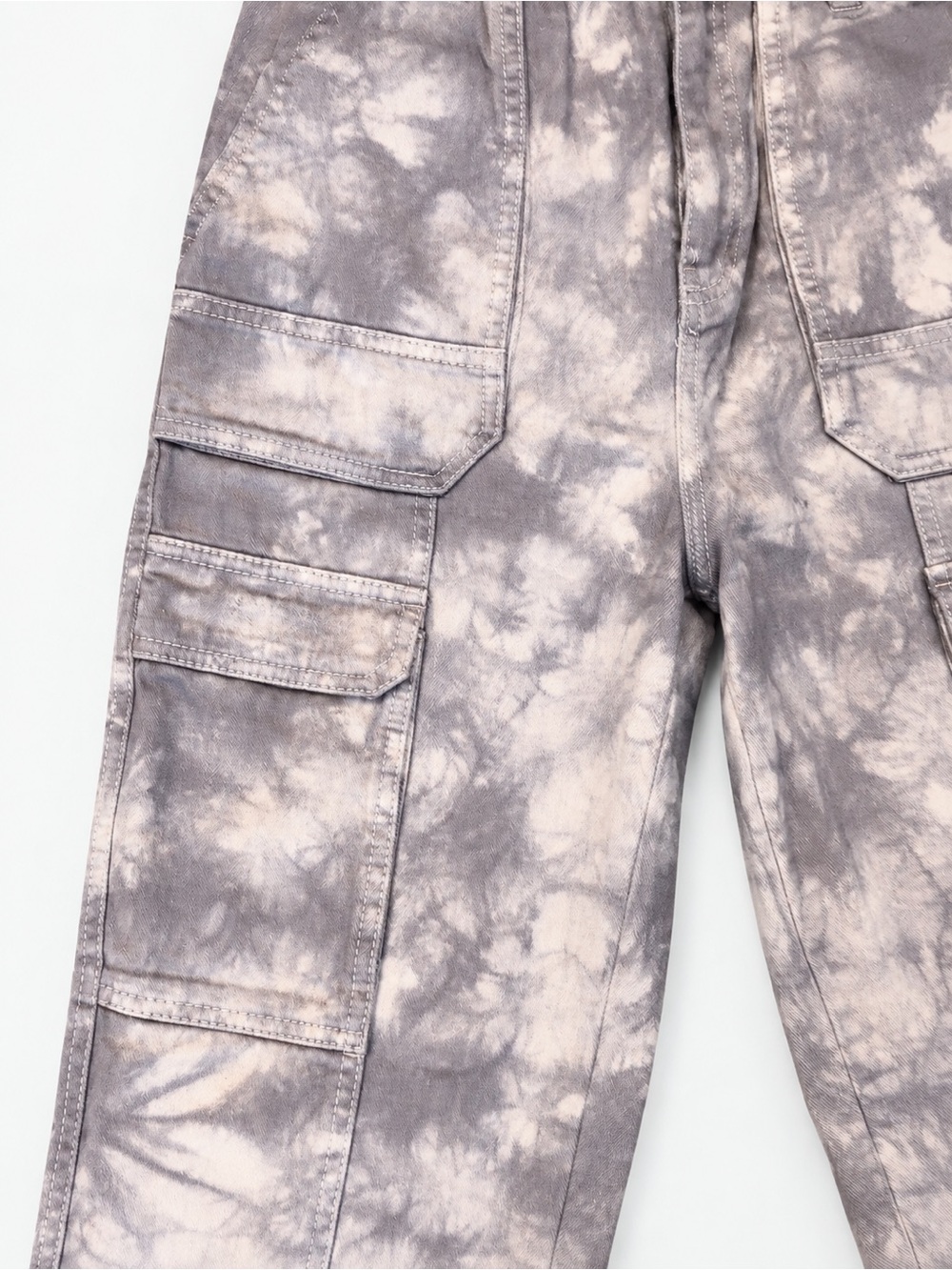 Free People Lavender Tie-Dye Wide Leg Cargo Pants - Picture 4 of 8